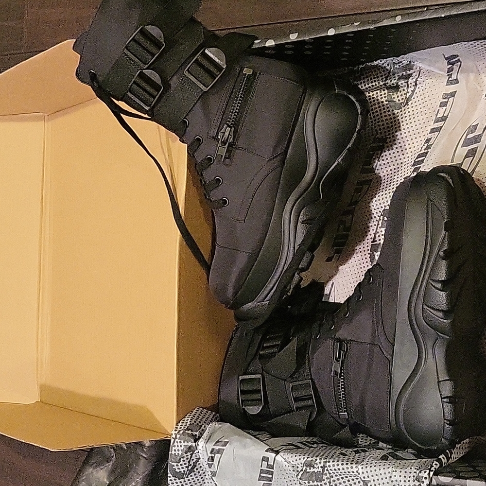 Dolls Kill POSTER GRL Mad Hustle Pocket Combat Boot